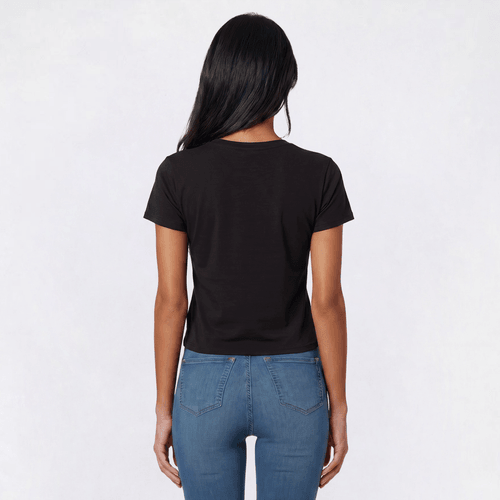 Juniors 7th & Hudson Double Layer Crew Neck Tee
