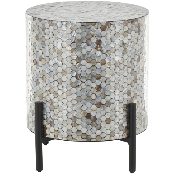 9th & Pike® Contemporary Mother of Pearl Shell End Table - image 