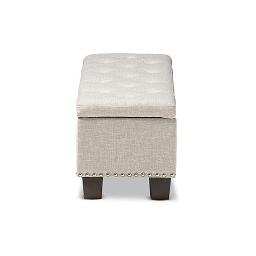 Baxton Studio Hannah Storage Ottoman Bench