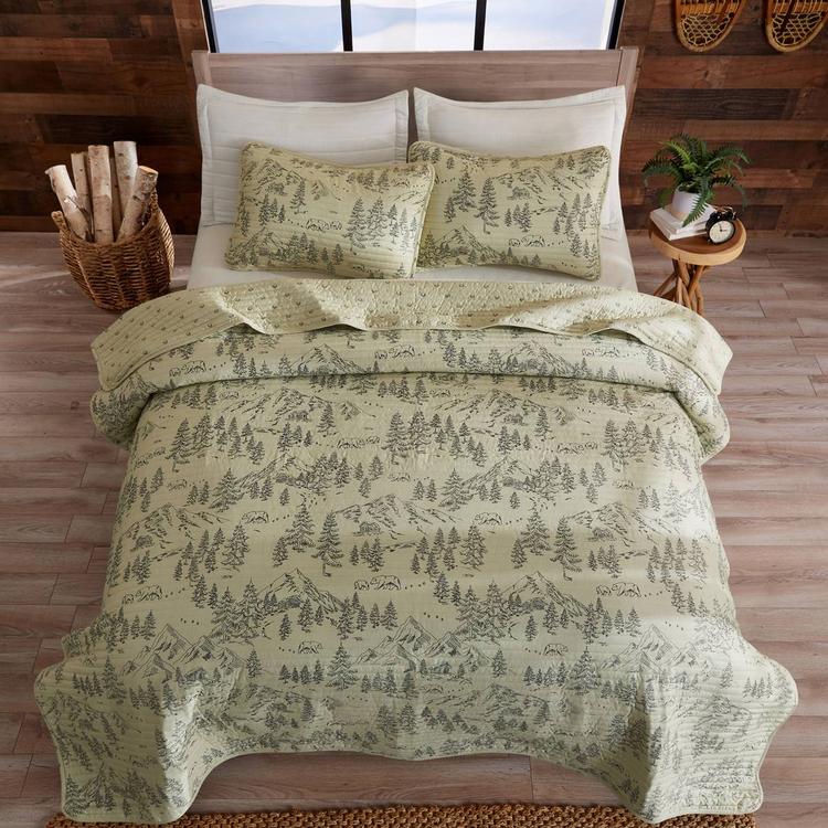 FreshFolds Moonlight Ridge 3pc. Bear Mountain Quilt Set