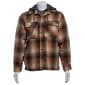 Mens Mountain Ridge Flannel Jacket w/ Chest Protector - Brown/Tan - image 1