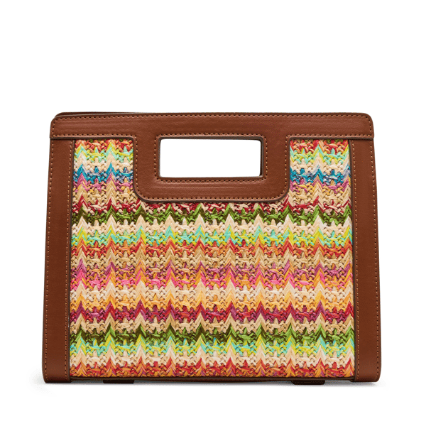 Anne Klein Straw Cut Out Handle Satchel $88 - image 
