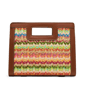 Anne Klein Straw Cut Out Handle Satchel $88 - image 1