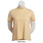 Womens Hasting & Smith Short Sleeve Mock Neck Tee - image 7