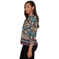 Womens Ruby Rd. Tropical Noir 3/4 Sleeve Paradise Tropic Blouse - image 4