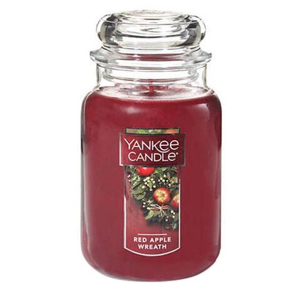 Yankee Candle&#40;R&#41; 22oz. Red Apple Wreath Jar Candle - image 