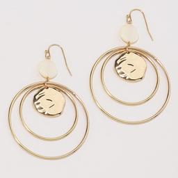 Ashley Cooper(tm) Gold-Tone Double Hoop Bead Earrings