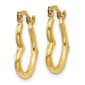 Gold Classics™ 14kt Gold Heart Shaped Hollow Hoop Earrings - image 2