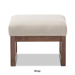Baxton Studio Yashiya Upholstered Ottoman Stool