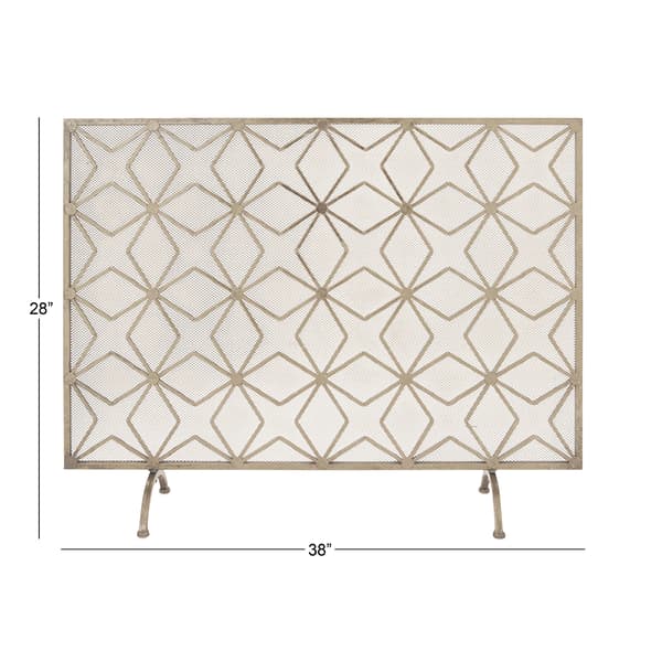 9th & Pike&#174; Star Metal Fireplace Screen