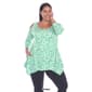 Plus Size White Mark Leopard Cold Shoulder Tunic - image 9