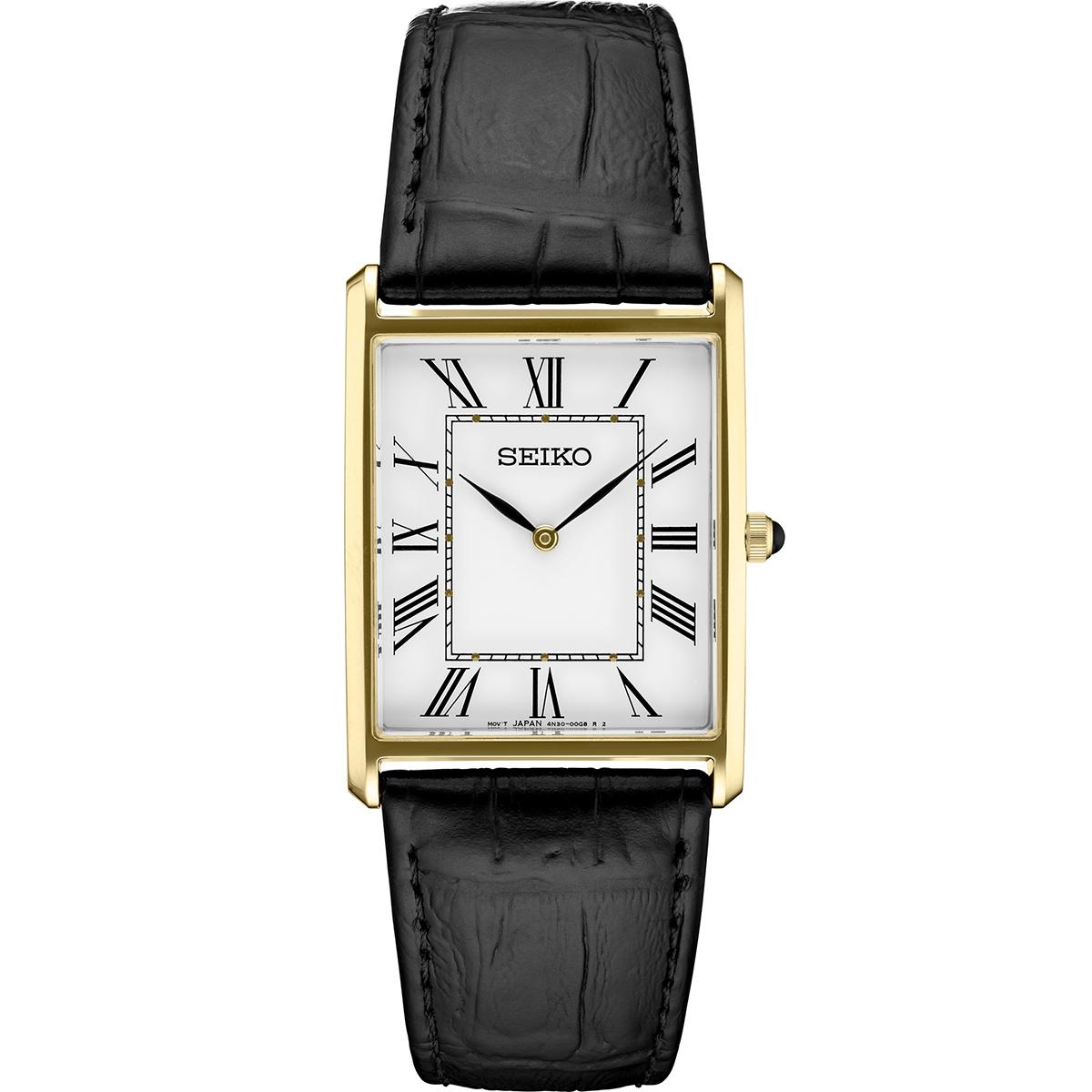 Mens Seiko Essentials Collection Black/white Dial Watch -...
