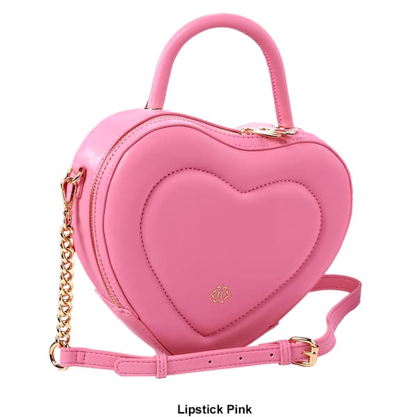 Nanette Lepore Cupid Solid Top Handle Heart Crossbody