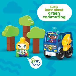 MEGA BLOKS Green Town Charge & Go Bus