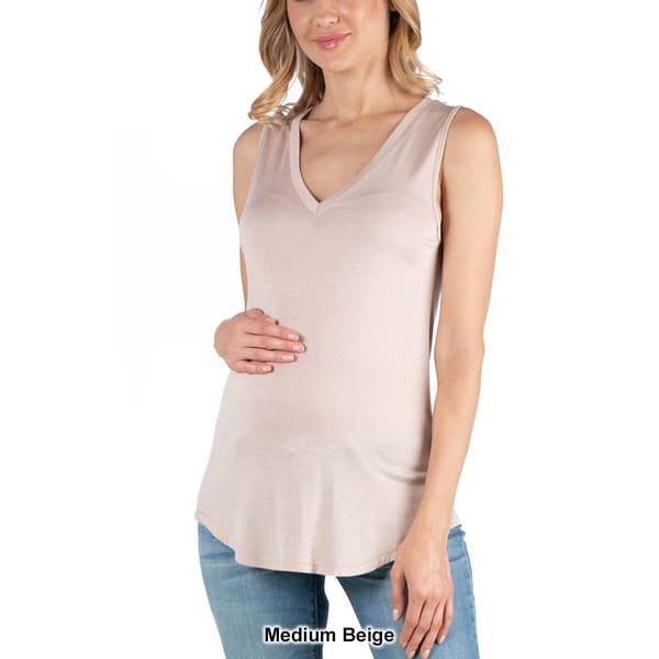 Womens 24/7 Comfort Apparel Maternity Tunic Tank Top