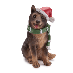Melrose Holiday Dog with Scarf & Hat Accents - Set of 4
