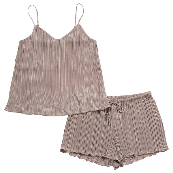 Womens Danskin Poly Rib Cami & Shorts Pajama Set - image 