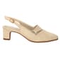 Womens Easy Street Choice 2 Bone Snake Slingback Heels - image 3