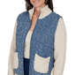 Womens Alfred Dunner Tuscany Mixed Media Denim Quilted Jacket - image 5