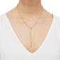 Gold Classics&#8482; Hollow Lariat Rope Necklace - image 2