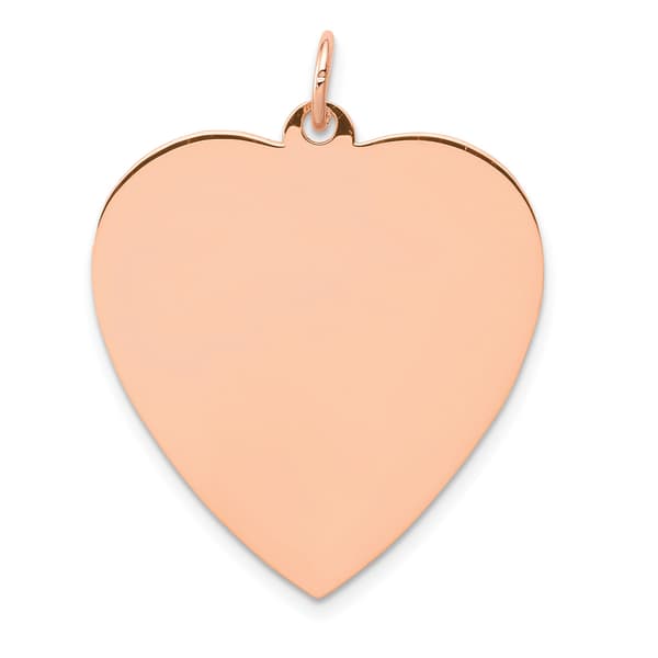 Gold Classics&#40;tm&#41; 14kt. Rose Gold Large Heart Disc Pendant - image 
