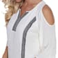 Womens White Mark Marybeth Embroidered Short Shift Dress - image 4
