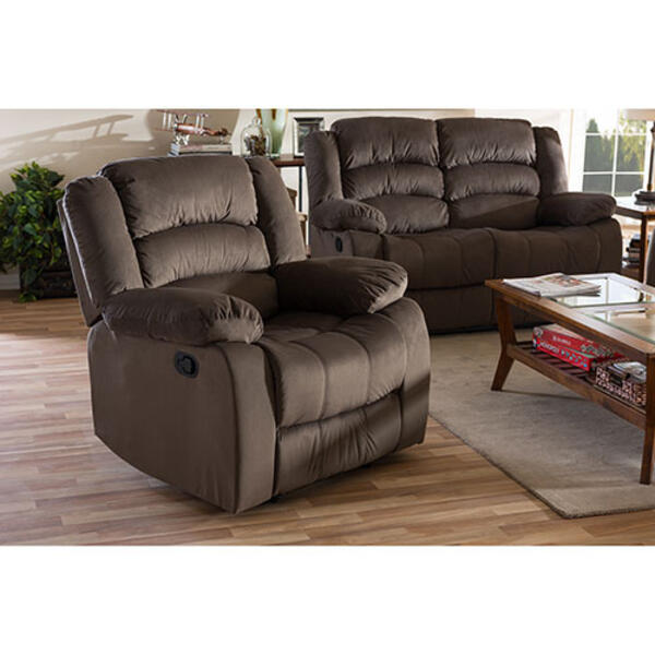 Baxton Studio Hollace Modern & Contemporary Recliner - image 