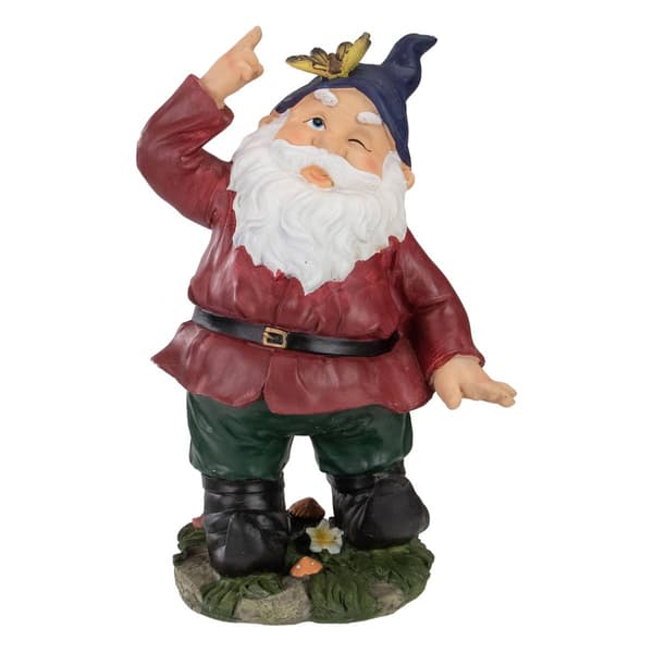 Northlight Seasonal 11.5in. Gnome with Butterfly Garden Statue