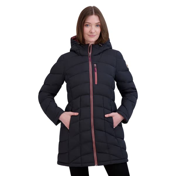 Hfx hooded best sale stretch puffer coat