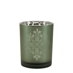 Melrose Frosted Snowflake Candle Holder - Set of 2