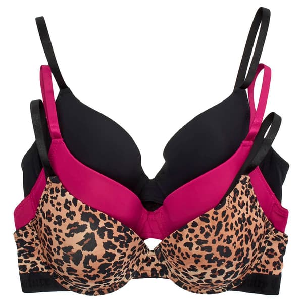 Juniors Juicy Couture 3pk. Micro Bras w/ Jacquard Logo Elastic -