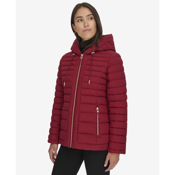 Womens Tommy Hilfiger Midweight Jacket with Gold Zipper - image 
