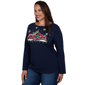 Plus Size Ruby Rd. Happy Holidays Christmas Truck Tee - image 3