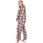 Plus Size White Mark 3pc. Pink Plaid Pajama Set - image 4