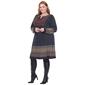 Plus Size White Mark Atarah Embroidered Sweater Dress - image 1