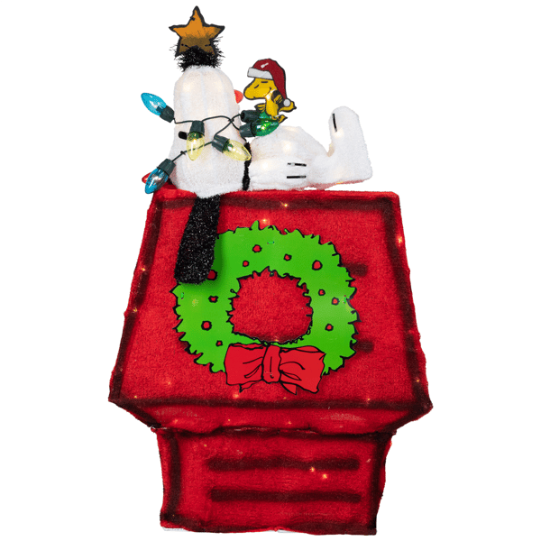 Northlight Lighted Snoopy on Dog House Outdoor Christmas Décor
