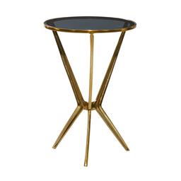 9th & Pike® Gold Modern Aluminum Accent Table