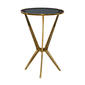 9th & Pike® Gold Modern Aluminum Accent Table - image 2