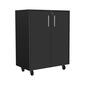 FM FURNITURE Lewis Black Wengue Storage Cabinet Base - image 1