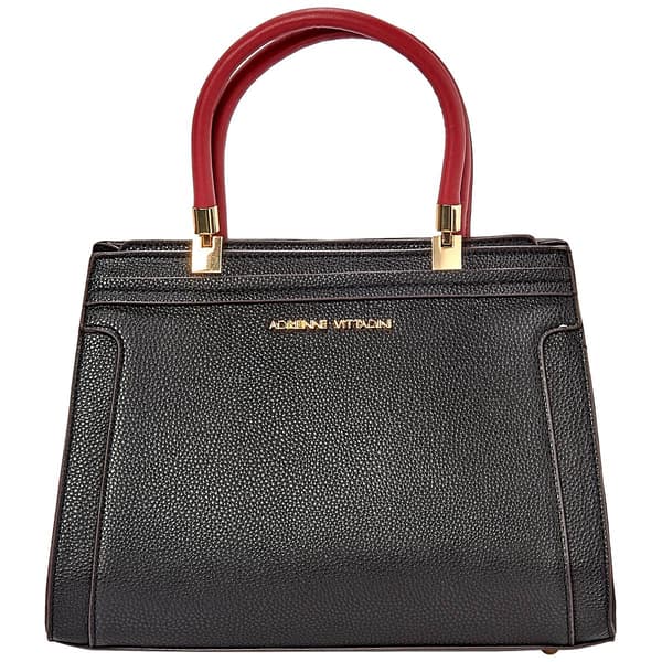 Adrienne Vittadini Pebble & Suede Satchel - image 