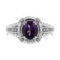 Haus of Brilliance Sterling Silver Amethyst and Diamond Ring - image 1