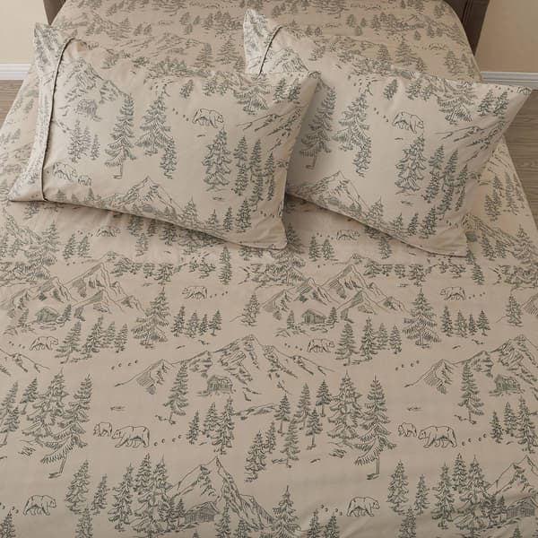 FreshFolds Mountain Ridge Bear Mountain Microfiber Sheet Set