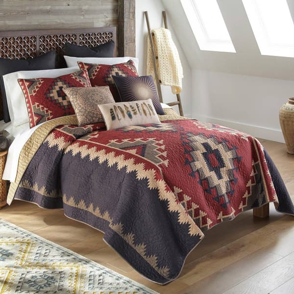 Donna Sharp 3pc. Mojave Red Reversible Quilt Set