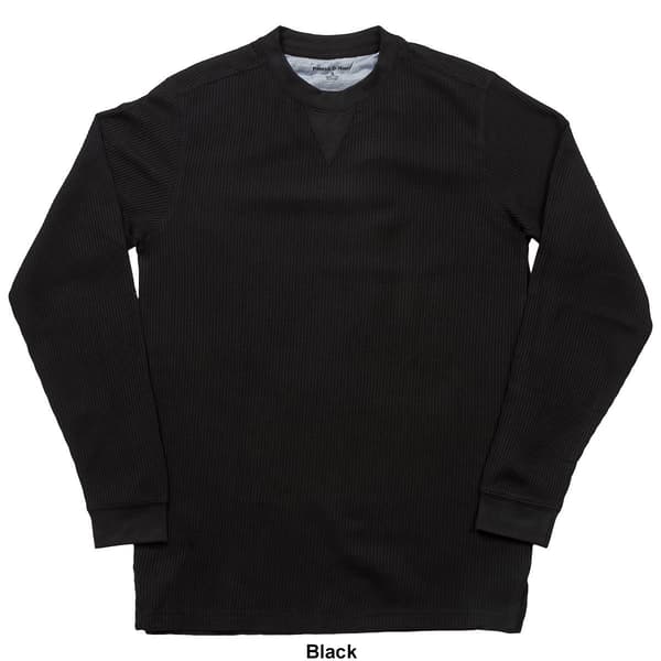 Mens Preswick & Moore Long Sleeve Thermal Crew Neck Sleep Shirt