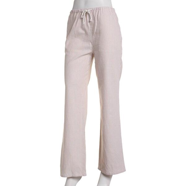 Juniors Love Tree Linen Stripe Rope Tie Pants - image 