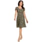 Plus Size Sami & Jo Short Sleeve Swirl Embroidered Jacquard Dress - image 1