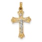 Unisex Gold Classics&#40;tm&#41; 14kt. Textured Crucifix Pendant - image 1