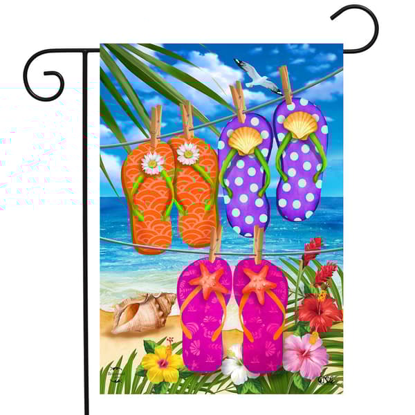 Briarwood Lane Flip Flops Garden Flag - image 