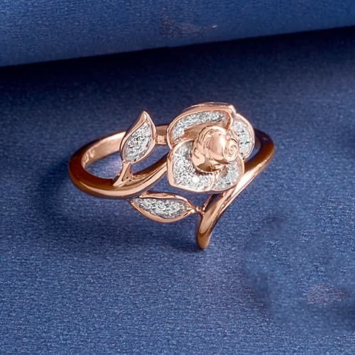 Enchanted by Disney 1/10ctw. Diamond Pink Silver Belle Ring