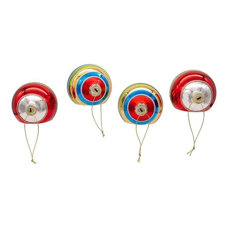 Kurt Adler 4pc. Early Years Glass Ornaments Set